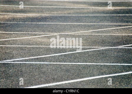 Laufstrecke in einem Stadion, Olympiastadion, Athen, Griechenland Stockfoto