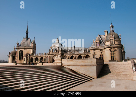 Das Château de Chantilly Musee Condee Region Picardie Frankreich Französisch Stockfoto