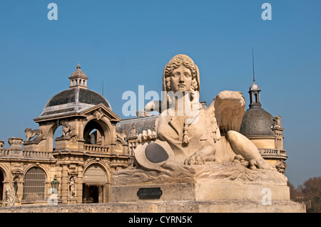Das Château de Chantilly Musee Condee Region Picardie Frankreich Französisch Stockfoto