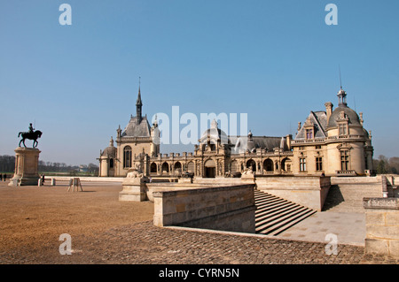 Das Château de Chantilly Musee Condee Region Picardie Frankreich Französisch Stockfoto