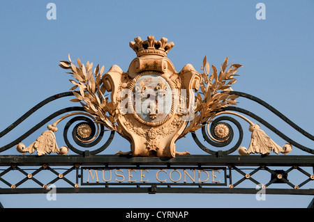 Das Château de Chantilly Musee Condee Region Picardie Frankreich Französisch Stockfoto