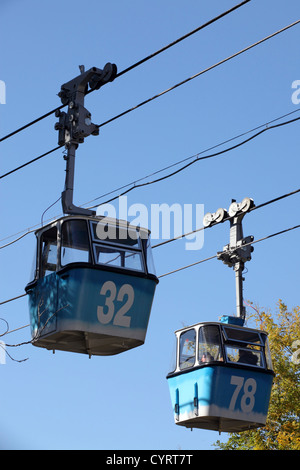 Teleferico Seilbahnen Madrid Spanien Vogelperspektive Stockfoto