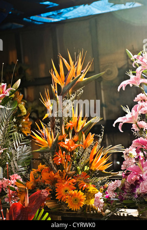 Blumenstrauß in einem Geschäft, New Delhi, Indien Stockfoto