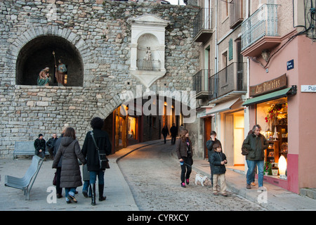 Camprodón. Ripollès. Provinz Girona. Katalonien. Spanien Stockfoto