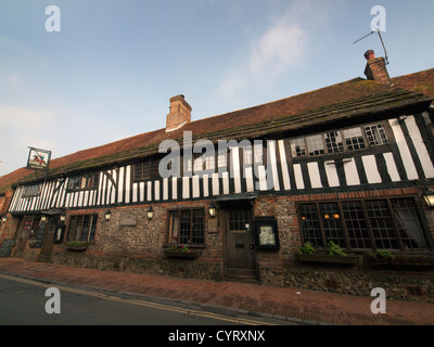 Das George Inn im schönen East Sussex Dorf Alfriston. Stockfoto