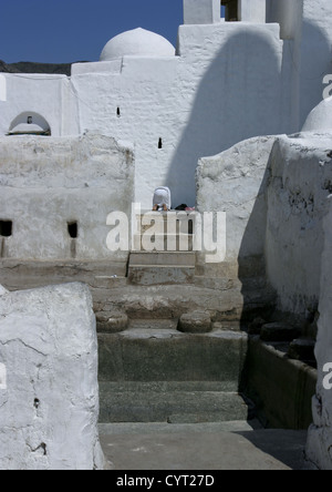 Moschee von Ahmed Ibn Alwan im Yafrus, Jemen Stockfoto