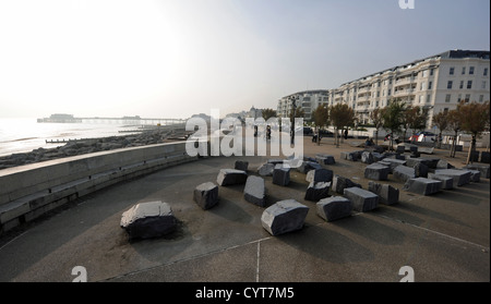 Splash Punkt Worthing Strandpromenade West Sussex UK Stockfoto