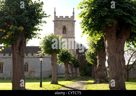 St.-Petri Kirche, Hinton-on-the-Green, Worcestershire, UK Stockfoto