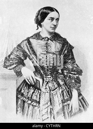 Clara Schumann, Ehefrau von Robert Schumann Stockfoto