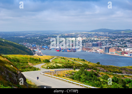 St. John's, Neufundland - Blick vom Signal Hill Stockfoto