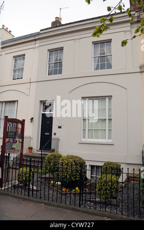 Das (Gustav) Holst Birthplace Museum auf Clarence Road, Cheltenham, Gloucestershire, England. Stockfoto