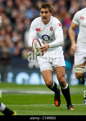 TOBY FLOOD ENGLAND V Fidschi RU TWICKENHAM MIDDLESEX ENGLAND 10. November 2012 Stockfoto