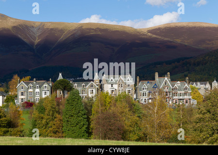 Hotels und Pensionen in Keswick Cumbria Stockfoto