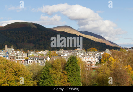 Hotels und Pensionen in Keswick Cumbria Stockfoto