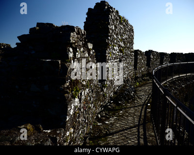 Restormel Castle, Cornwall, England. VEREINIGTES KÖNIGREICH. Polarisiert. Stockfoto