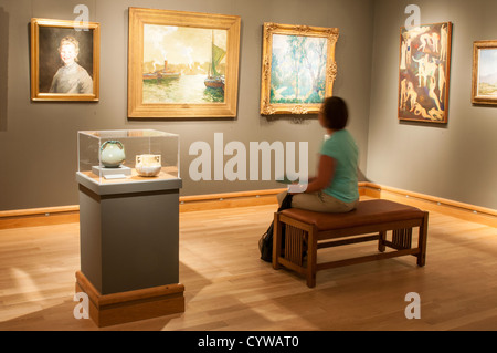 The Charles Hosmer Morse Museum der amerikanischen kunst, Winter Park, Florida. Stockfoto