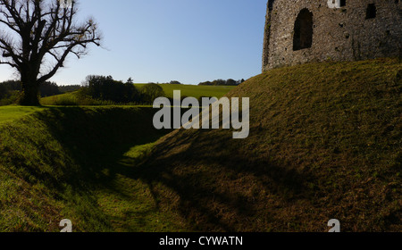 Restormel Castle, Cornwall, England. VEREINIGTES KÖNIGREICH. Stockfoto