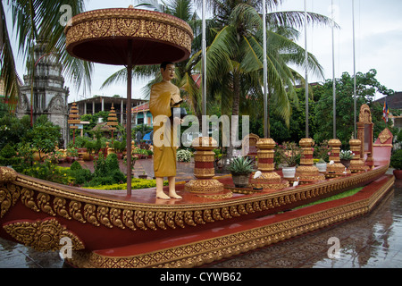 Wat Preah Prom Rath, Seam Reap, Kambodscha Stockfoto