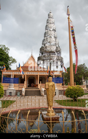 Wat Preah Prom Rath, Seam Reap, Kambodscha Stockfoto