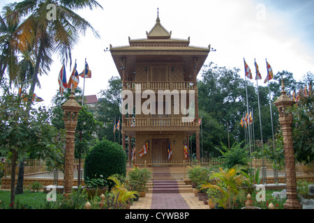 Wat Preah Prom Rath, Seam Reap, Kambodscha Stockfoto