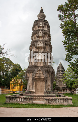 Wat Preah Prom Rath, Seam Reap, Kambodscha Stockfoto