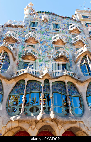 Casa Batllo, Famous design von Antoni Gaudi Stockfoto