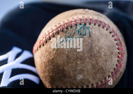 Babe Ruth handsigniert Baseball Stockfoto