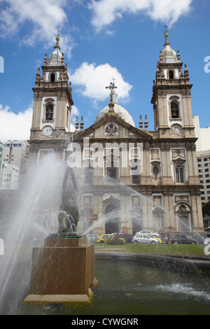 Unserer lieben Frau von Candelaria Kirche, Centro, Rio De Janeiro, Brasilien Stockfoto
