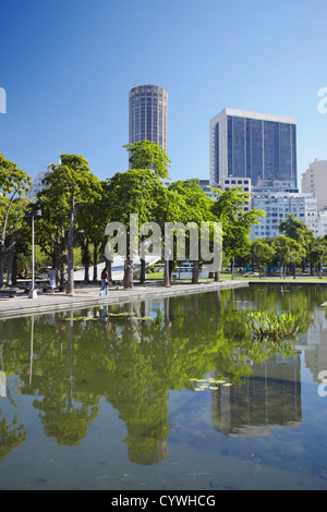 Skyline von Centro, Rio De Janeiro, Brasilien Stockfoto