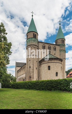 Collegiate Kirche von St. Cyriakus, Gernrode, Quedlinburg, Harz, Sachsen-Anhalt, Deutschland, Europa Stockfoto