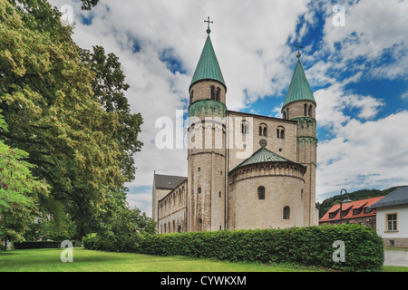 Collegiate Kirche von St. Cyriakus, Gernrode, Quedlinburg, Harz, Sachsen-Anhalt, Deutschland, Europa Stockfoto