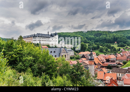 Stadt und Burg Stolberg/Harz, Gemeinde Suedharz, Mansfeld-Suedharz, Sachsen-Anhalt, Deutschland, Europa Stockfoto