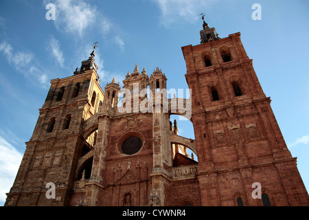 Santa María de Astorga Kathedrale, León, Spanien, Santiago, Kirche, Katholizismus, Europa, Castilla, Stockfoto