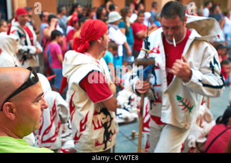 -Traditionen und feste, Cambrils Dorf-Tarragona, Katalonien, Spanien. Stockfoto