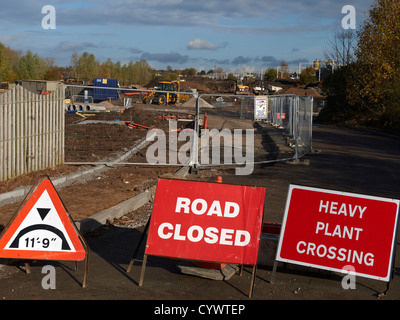 Verkehrsschilder in Cheshire UK Stockfoto