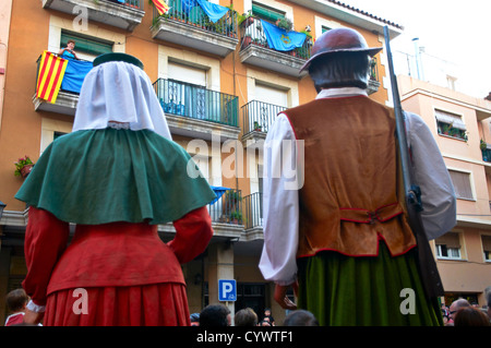 -Traditionen und feste, Cambrils Dorf-Tarragona, Katalonien, Spanien. Stockfoto