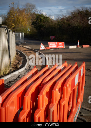 Verkehrsschilder in Cheshire UK Stockfoto