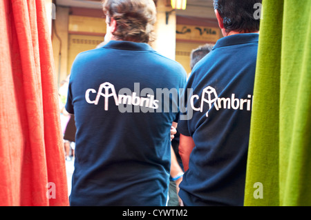 -Traditionen und feste, Cambrils Dorf-Tarragona, Katalonien, Spanien. Stockfoto