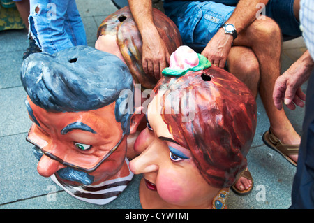 -Traditionen und feste, Cambrils Dorf-Tarragona, Katalonien, Spanien. Stockfoto