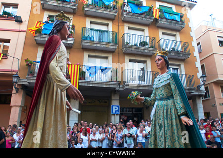 -Traditionen und feste, Cambrils Dorf-Tarragona, Katalonien, Spanien. Stockfoto