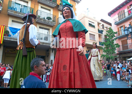 -Traditionen und feste, Cambrils Dorf-Tarragona, Katalonien, Spanien. Stockfoto