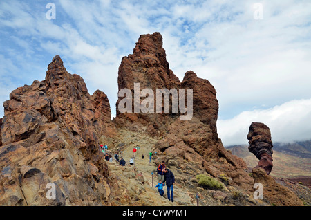 Roques de Garcia, Teide National Park, Teneriffa, Kanarische Inseln Stockfoto