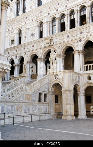 Die Scala dei Giganti, Dogenpalast, Venedig, Italien. Stockfoto