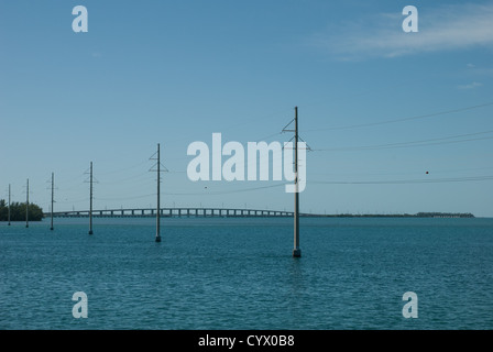 Blick auf den Florida Keys Overseas Highway von Roman Taste gesehen Stockfoto