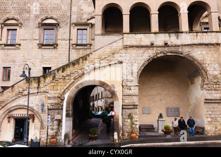 Priori Palast, Tarquinia, Latium, Italien Stockfoto