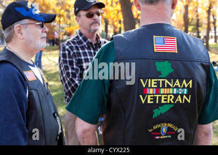 11. November 2012: Vietnam-Veteranen - Veterans Day - Vietnam War Memorial - Washington, DC USA Stockfoto