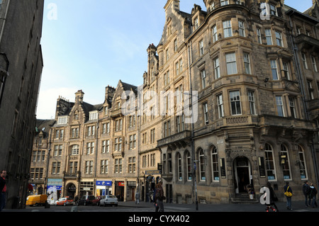 Cockburn Street in Edinburgh, Schottland, Europa Stockfoto