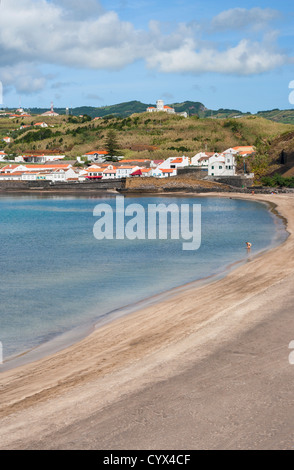 Baia de Porto Pim Beach in Horta Faial Inselhauptstadt auf den Azoren Stockfoto
