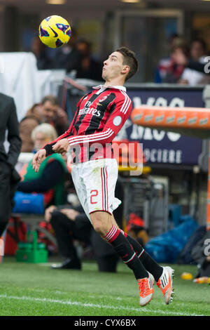 Mattia De Sciglio (Mailand), 11. November 2012 - Fußball / Fußball: italienische "Serie A" match zwischen AC Milan 1-3 Fiorentina im Stadio Giuseppe Meazza in Mailand, Italien. (Foto von Maurizio Borsari/AFLO) [0855] Stockfoto