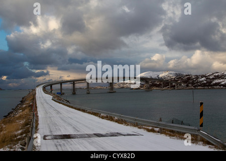 Sommarøy Insel Kvaløya Insel Norwegen Polarkreis Stockfoto